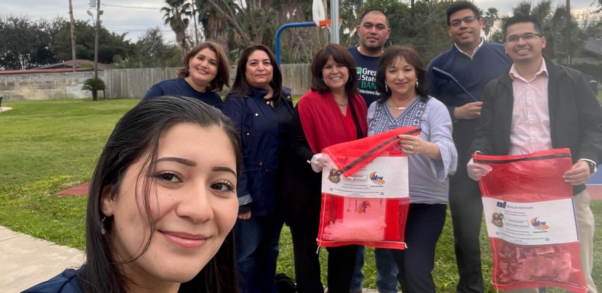 Greater State Bank Completes Adopt-a-Park Clean Up Lion’s Park in McAllen