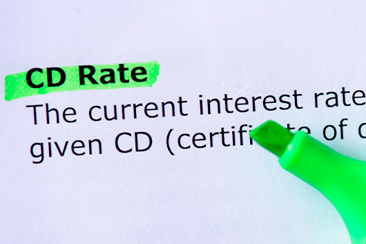 CD Rate: the current interest rate given. Certificate of deposit