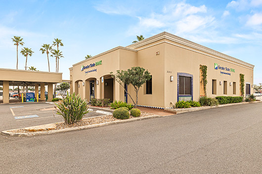 Greater State Bank. McAllen exterior view, featuring a modern design and welcoming entrance.