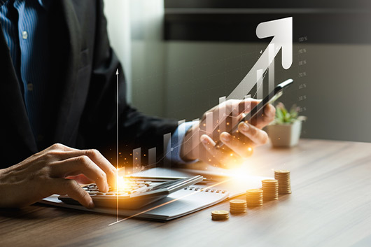 calculate and money increase